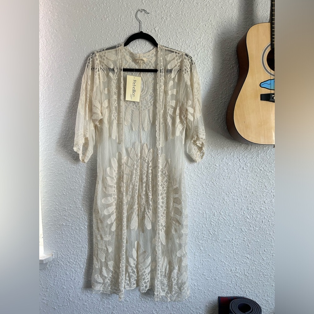 Sheer boho shawl